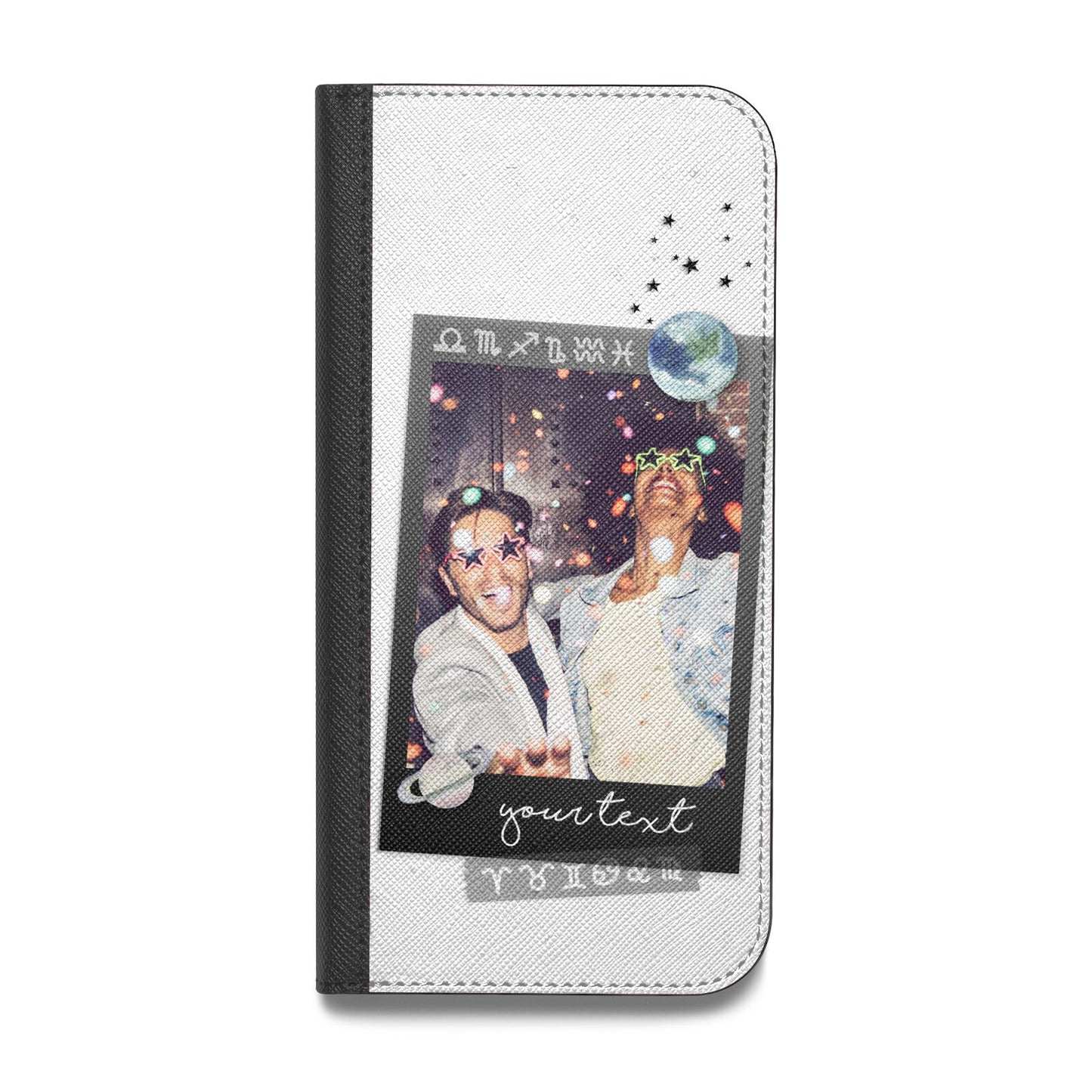 Personalised Photo Celestial Vegan Leather Flip Samsung Case