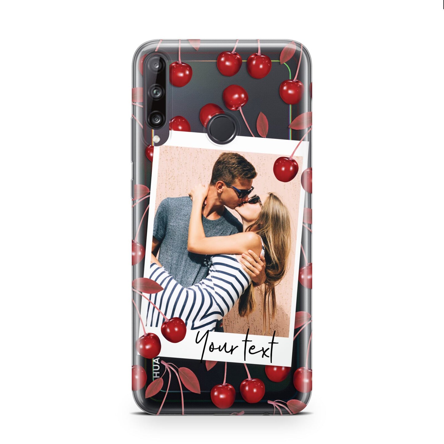 Personalised Photo Cherry Huawei P40 Lite E Phone Case