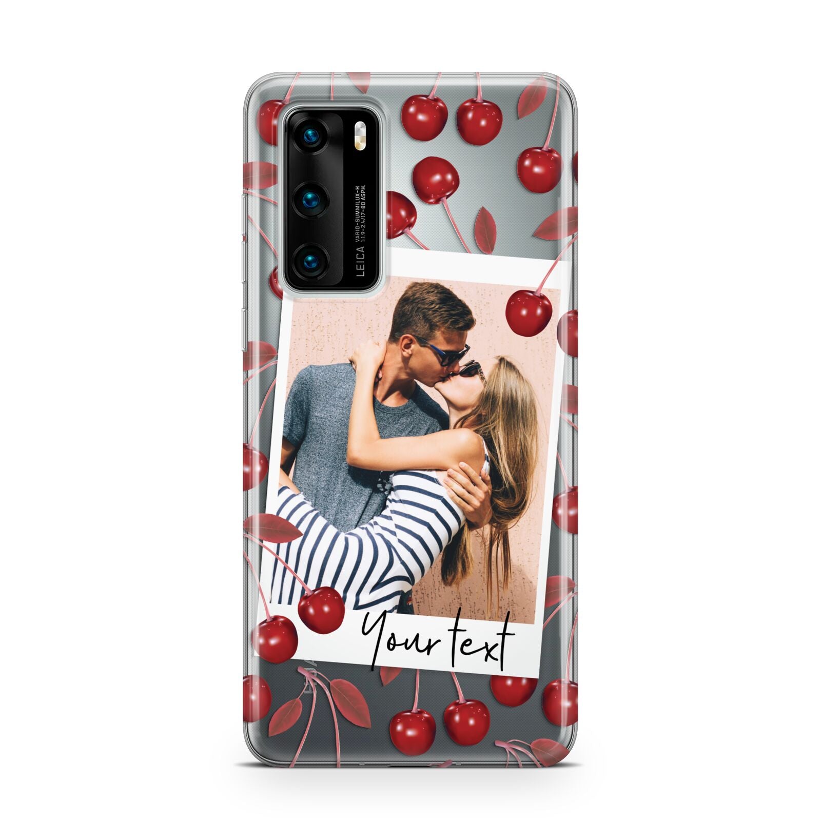 Personalised Photo Cherry Huawei P40 Phone Case