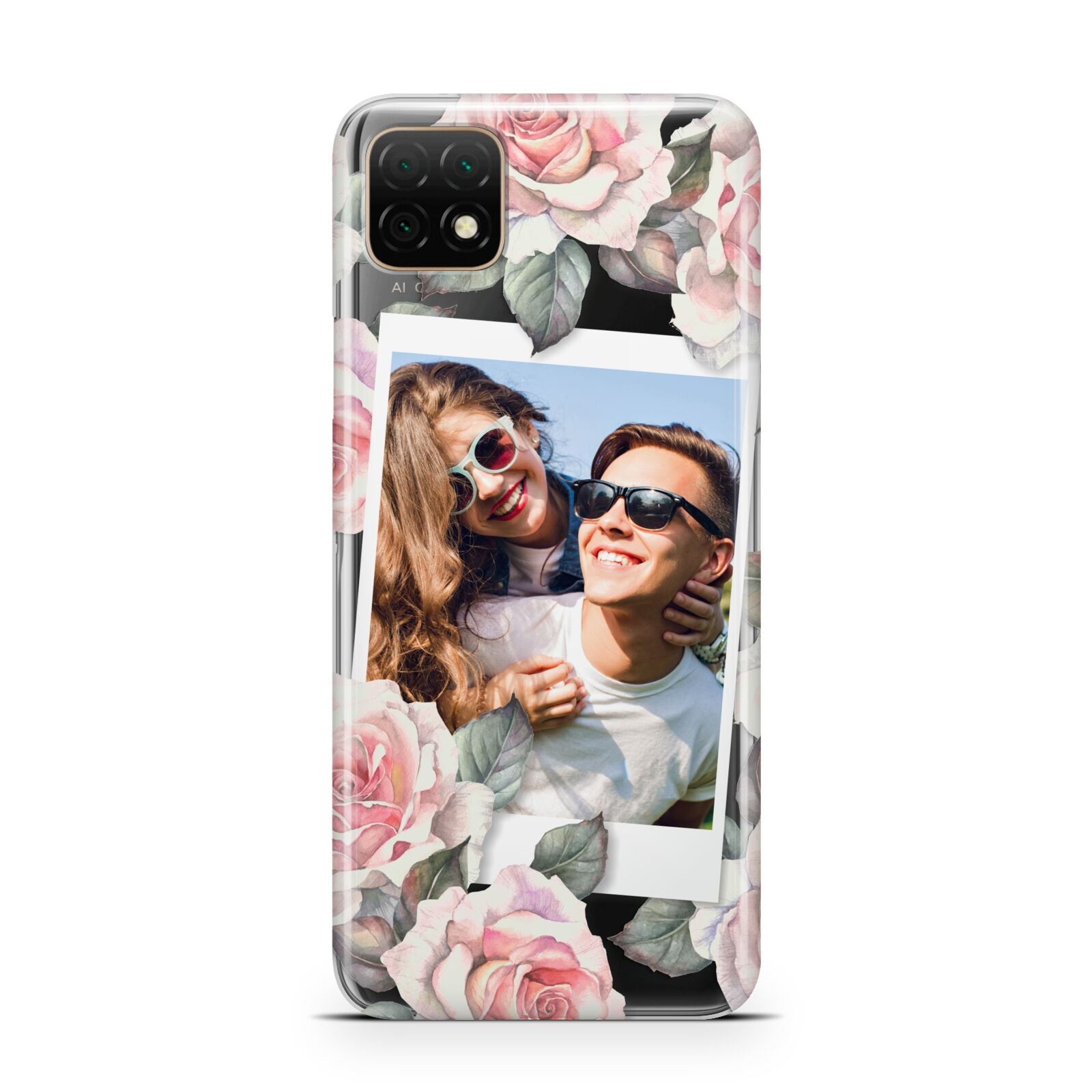 Personalised Photo Floral Huawei Enjoy 20 Phone Case