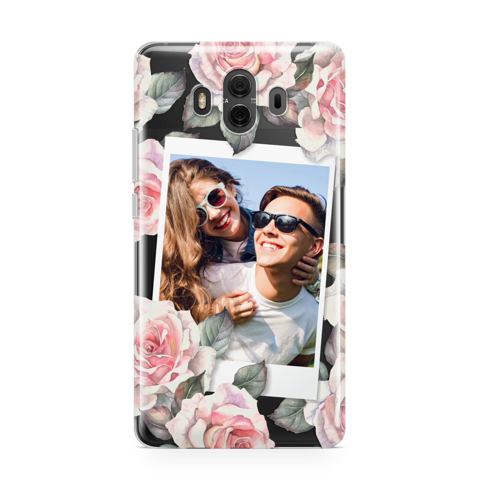 Personalised Photo Floral Huawei Mate 10 Protective Phone Case