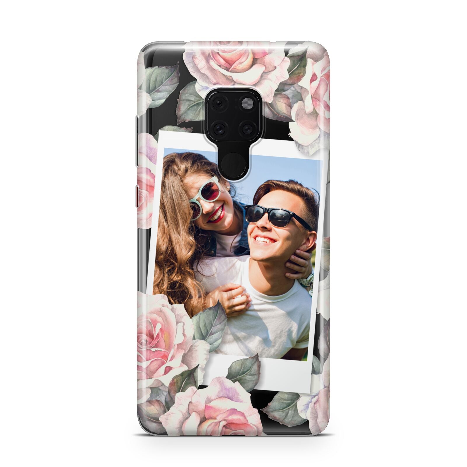 Personalised Photo Floral Huawei Mate 20 Phone Case