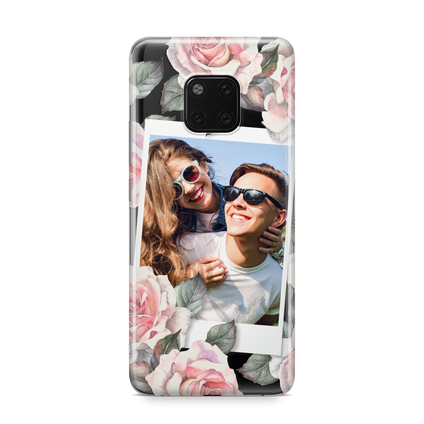 Personalised Photo Floral Huawei Mate 20 Pro Phone Case