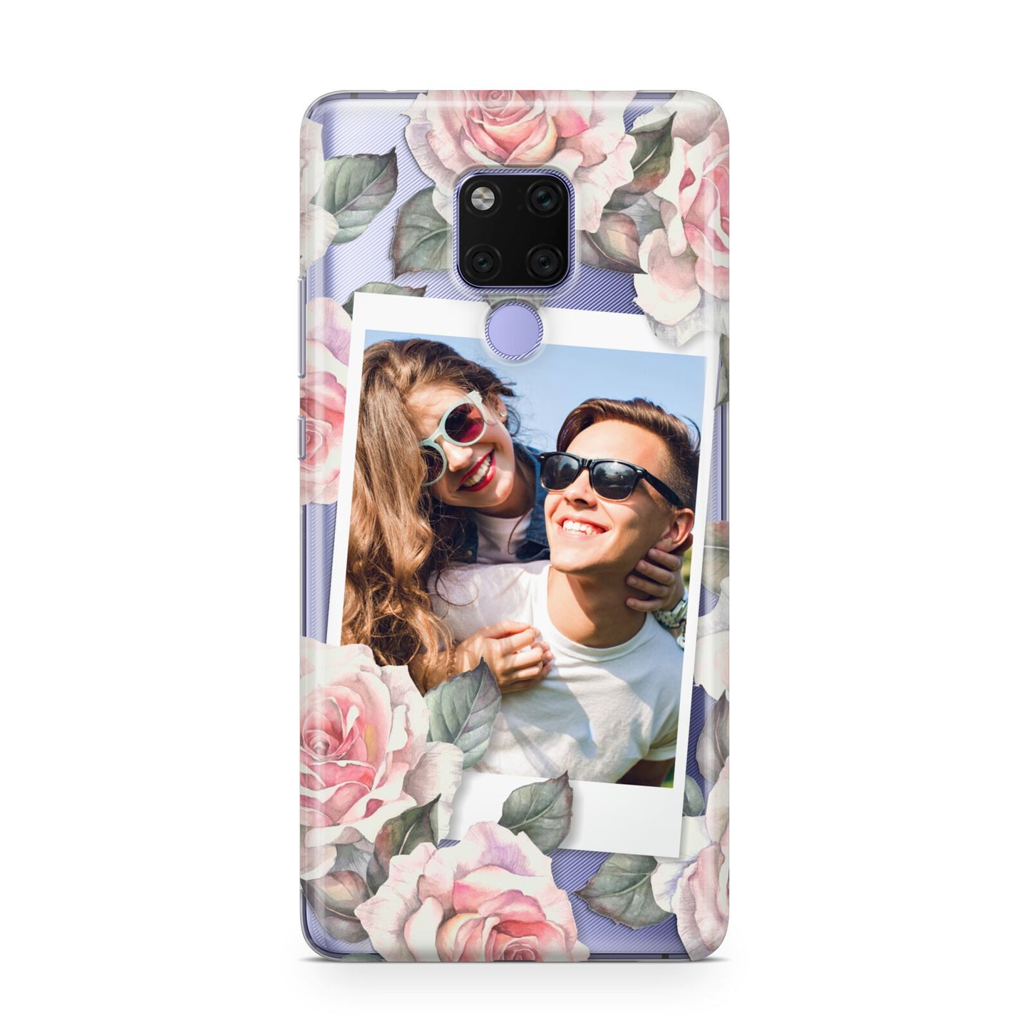 Personalised Photo Floral Huawei Mate 20X Phone Case