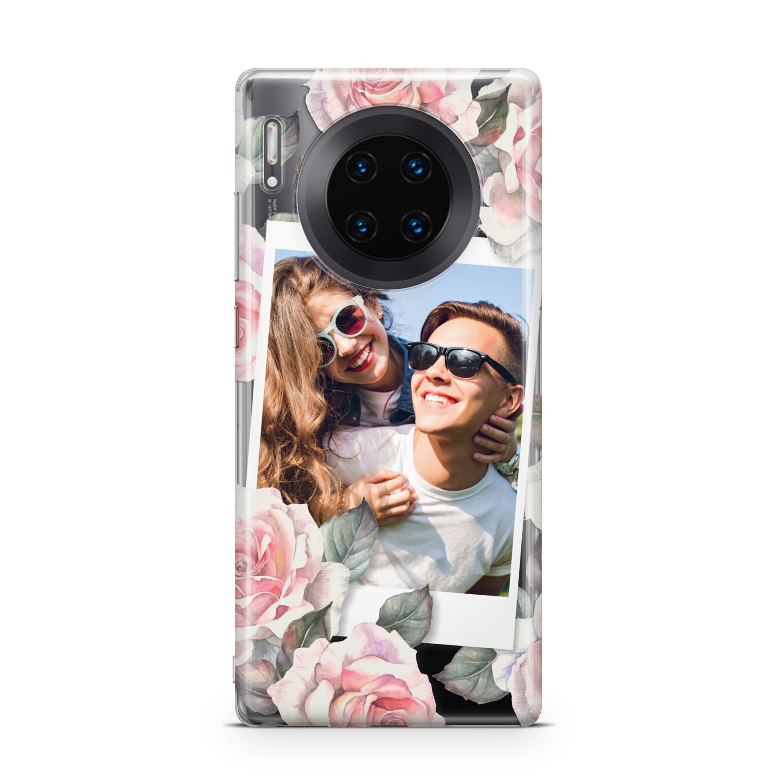 Personalised Photo Floral Huawei Mate 30 Pro Phone Case