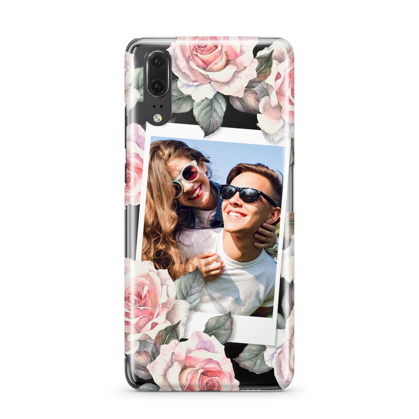 Personalised Photo Floral Huawei P20 Phone Case