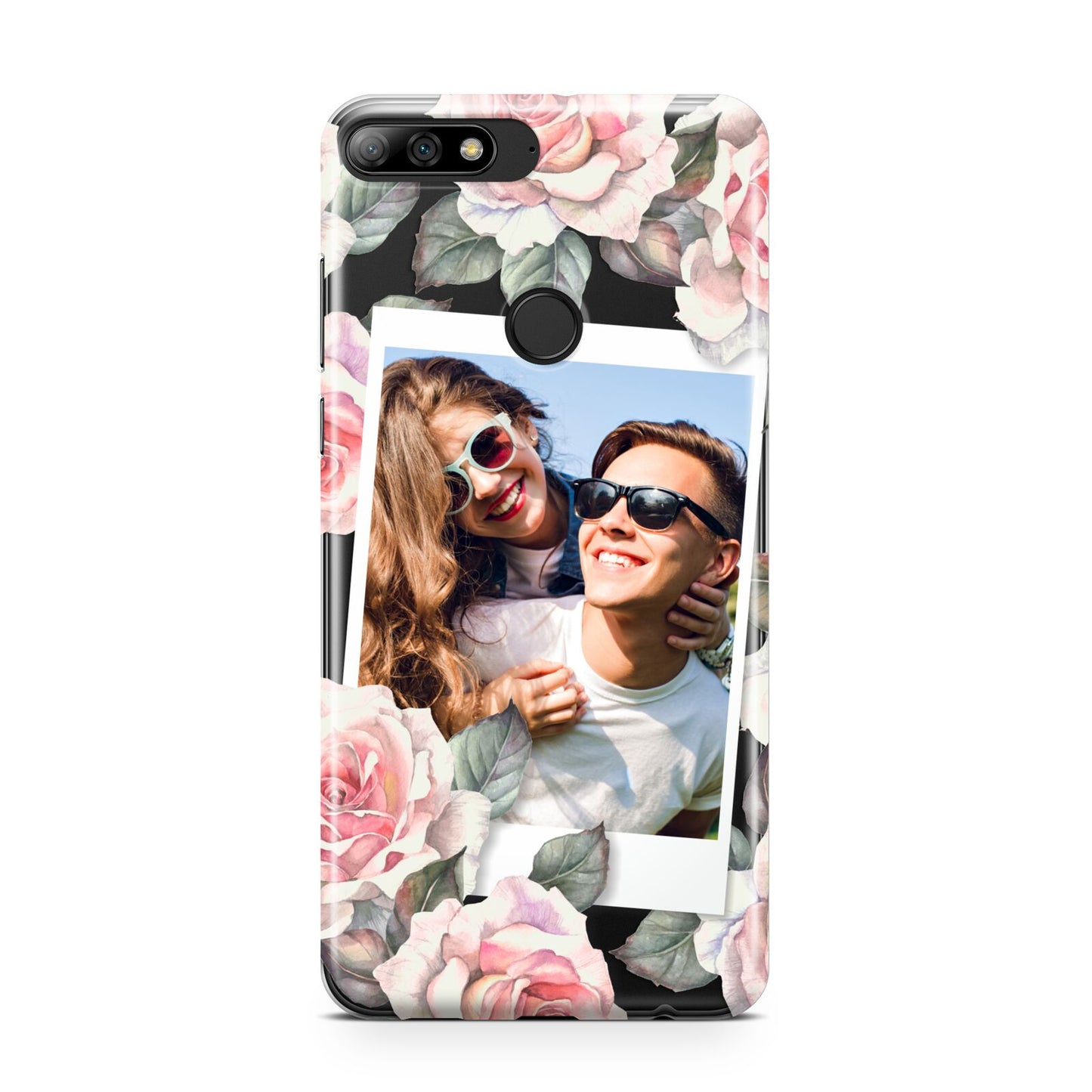 Personalised Photo Floral Huawei Y7 2018