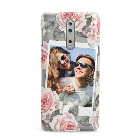 Personalised Photo Floral Nokia Case