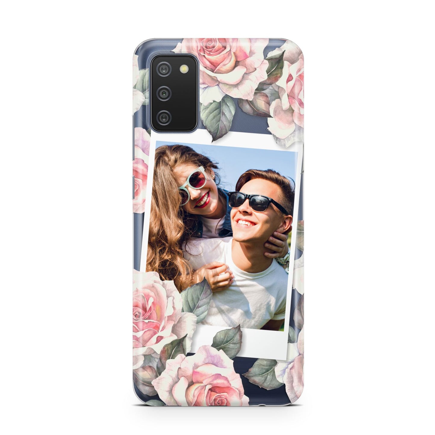 Personalised Photo Floral Samsung A02s Case