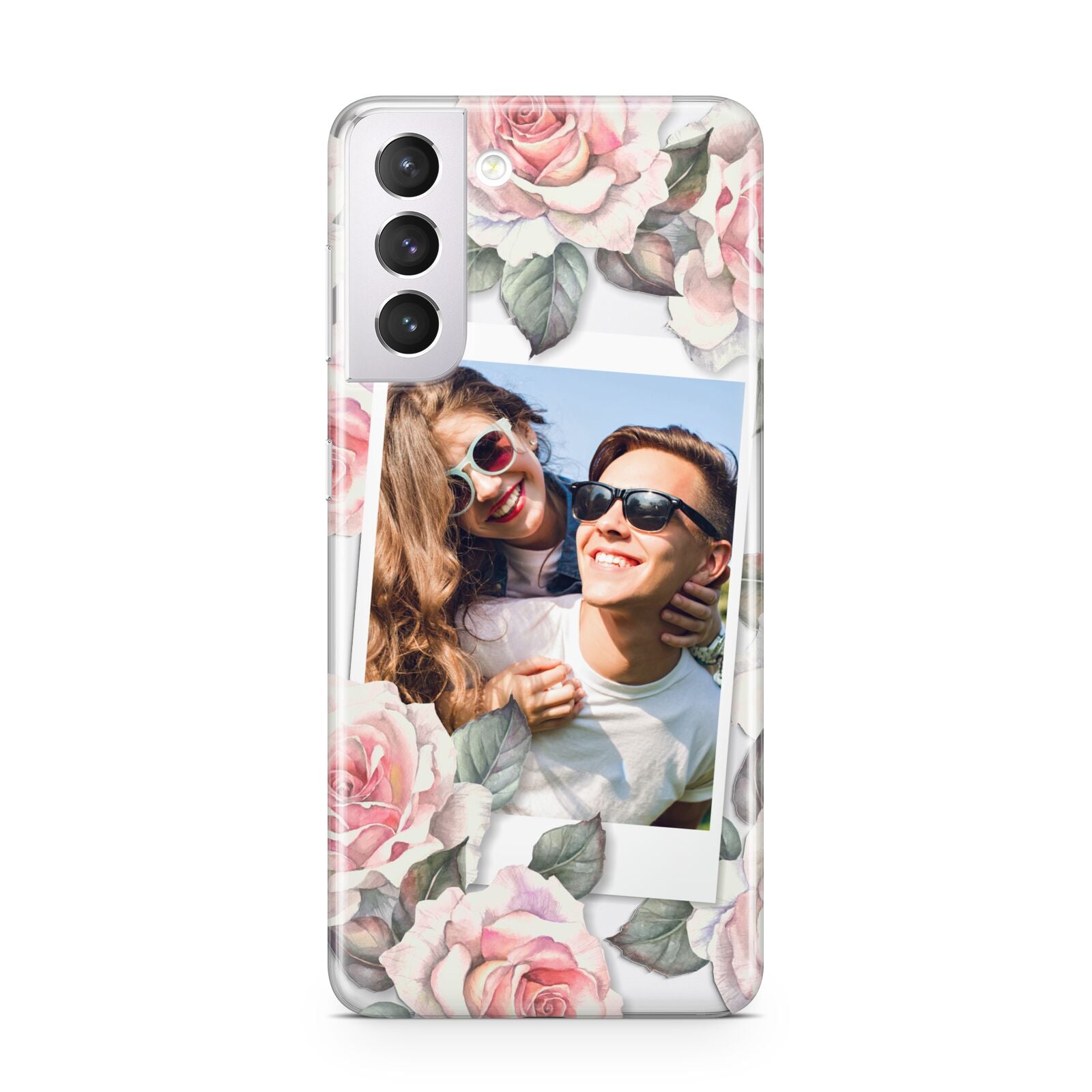 Personalised Photo Floral Samsung S21 Case