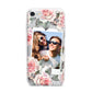 Personalised Photo Floral iPhone 7 Bumper Case on Silver iPhone