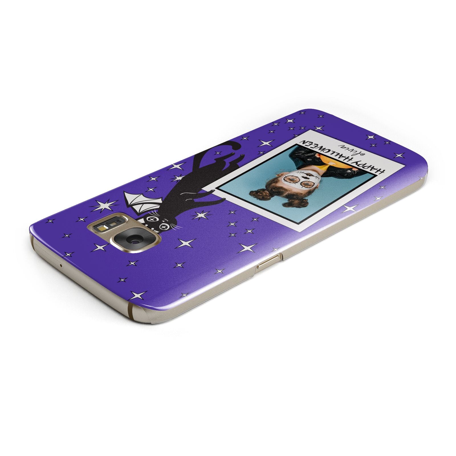 Personalised Photo Halloween Samsung Galaxy Case Top Cutout