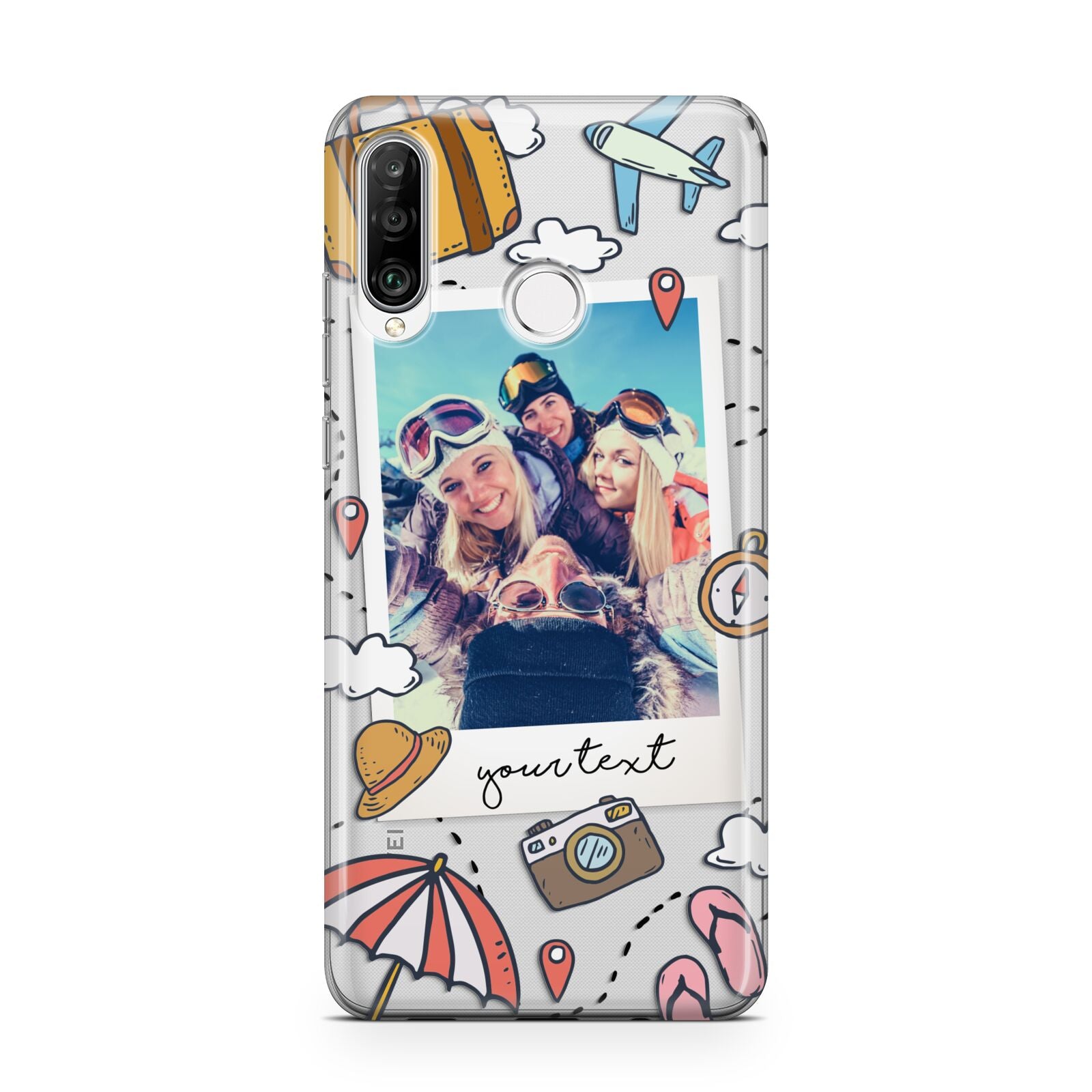 Personalised Photo Holiday Huawei P30 Lite Phone Case