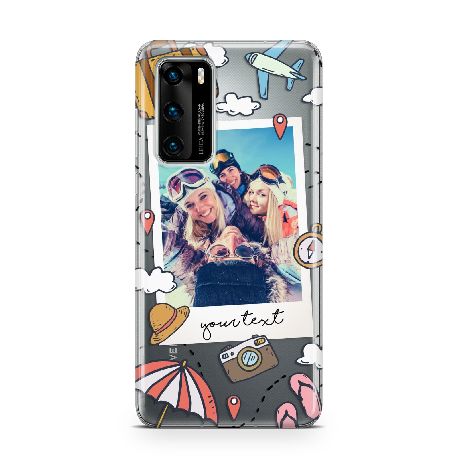 Personalised Photo Holiday Huawei P40 Phone Case