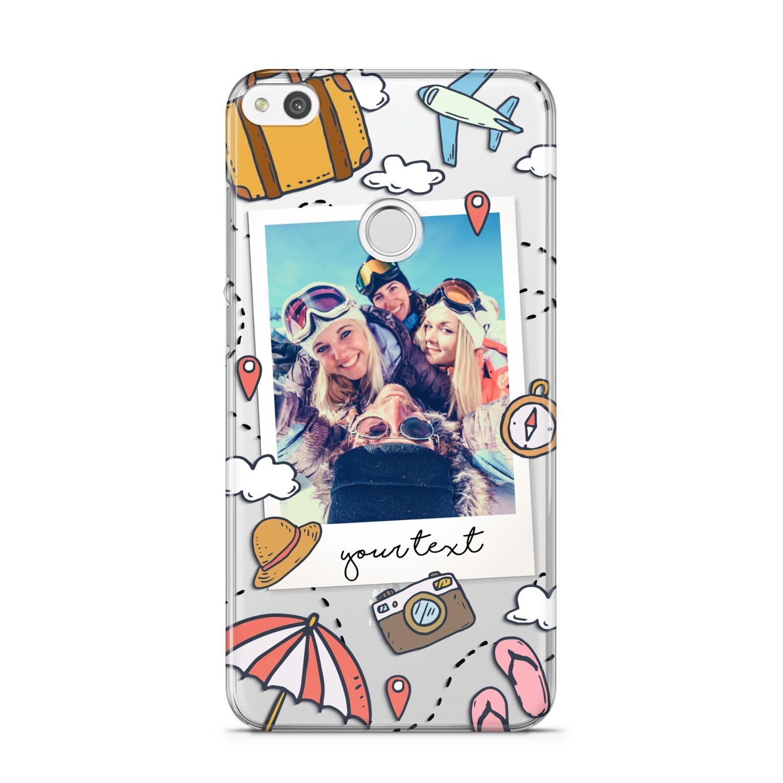 Personalised Photo Holiday Huawei P8 Lite Case