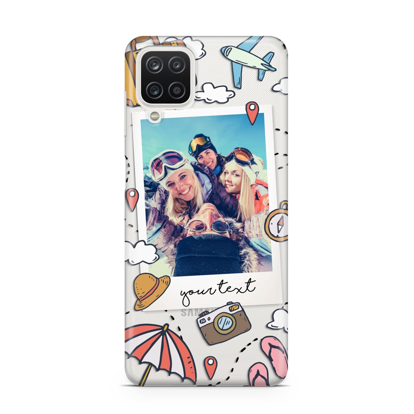 Personalised Photo Holiday Samsung A12 Case