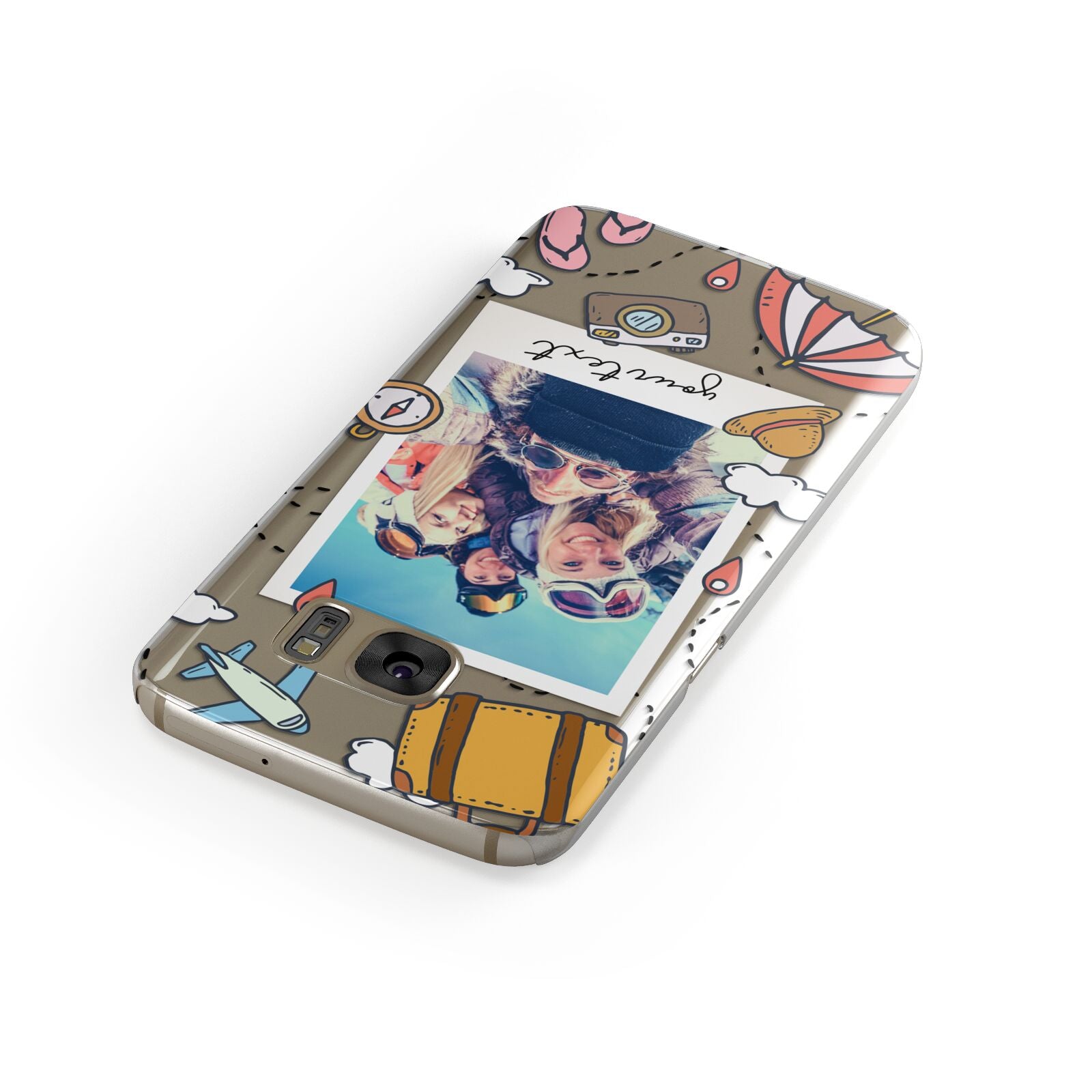 Personalised Photo Holiday Samsung Galaxy Case Front Close Up