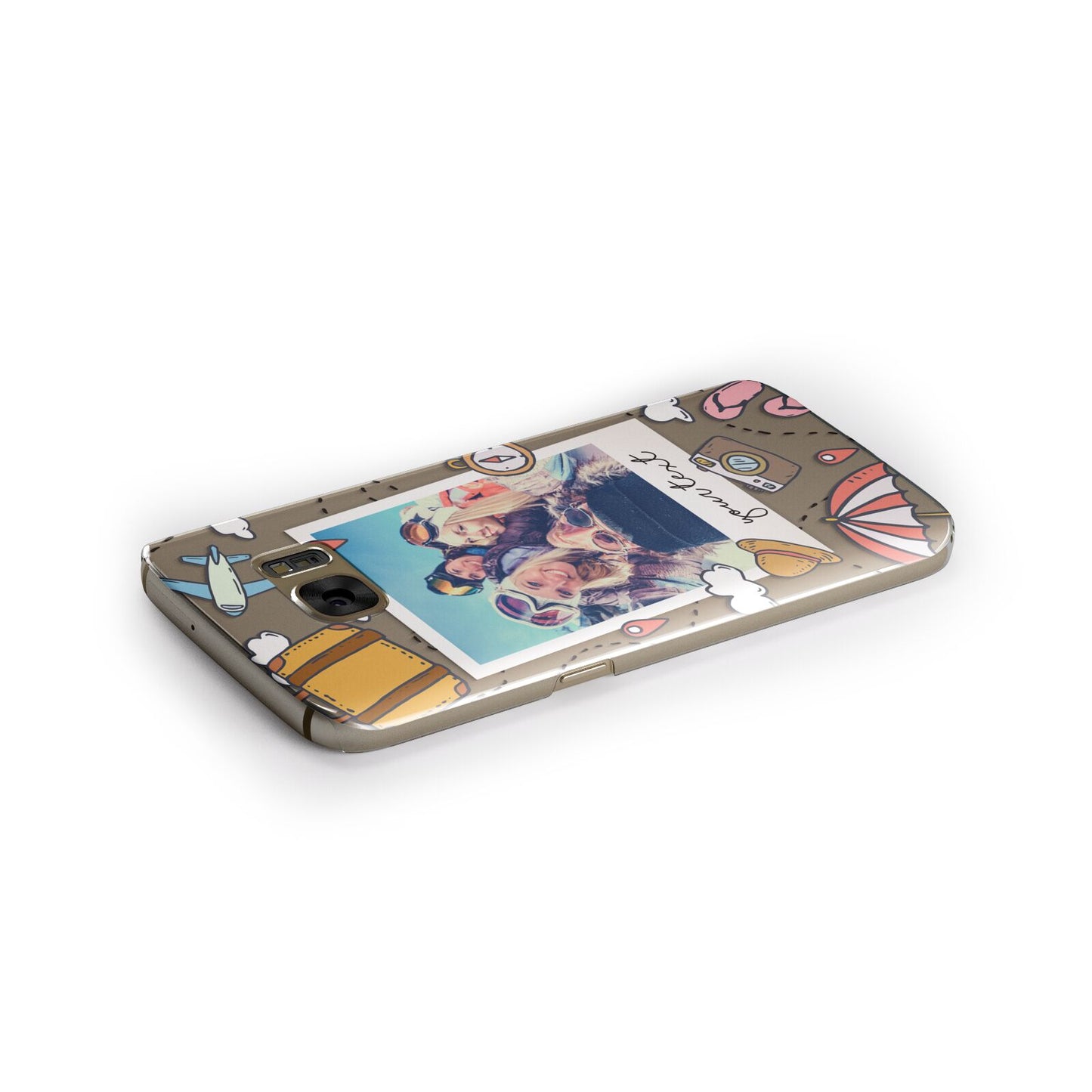 Personalised Photo Holiday Samsung Galaxy Case Side Close Up