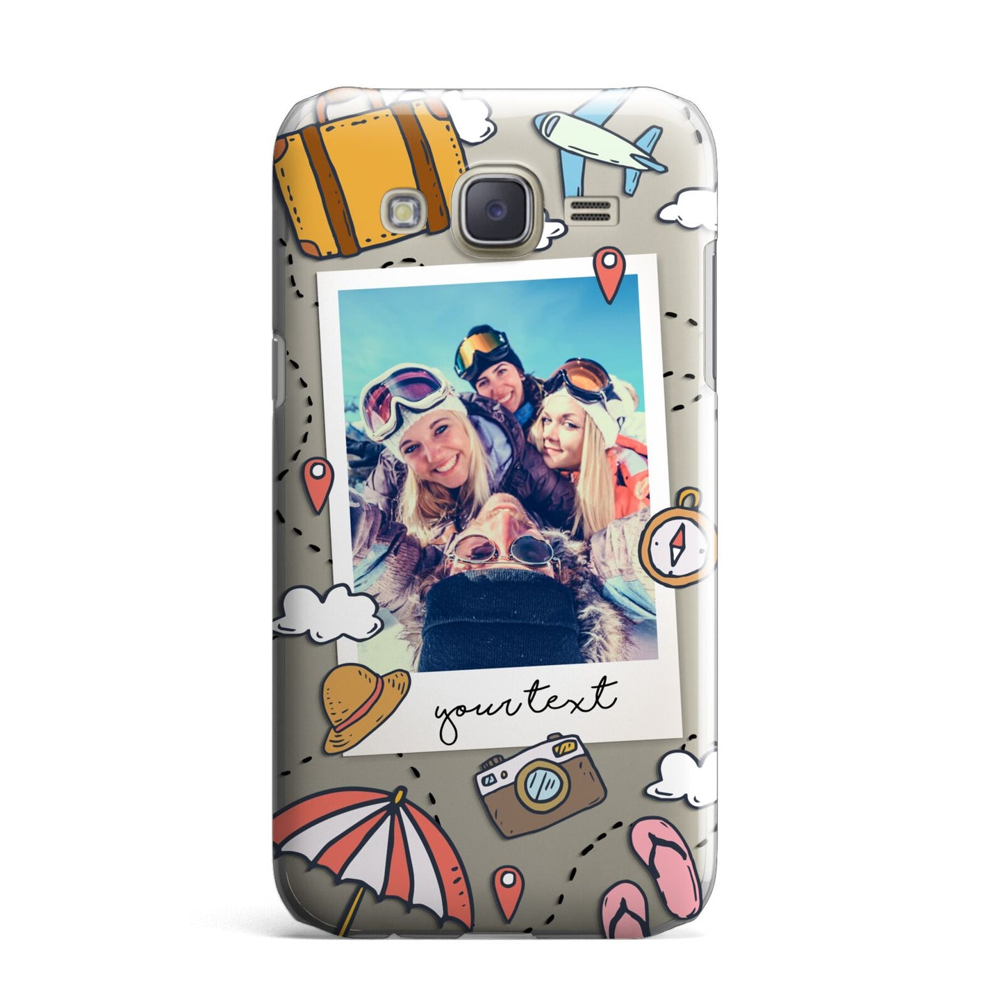 Personalised Photo Holiday Samsung Galaxy J7 Case