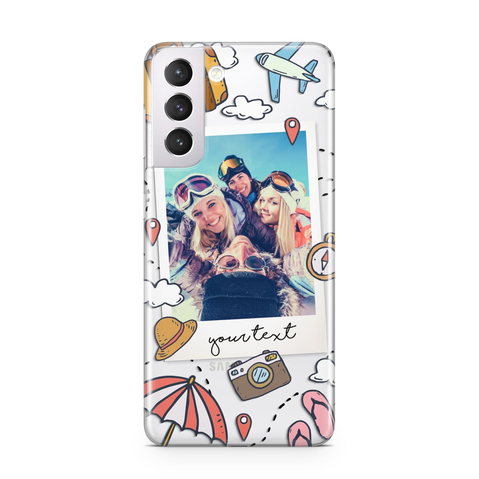 Personalised Photo Holiday Samsung S21 Case