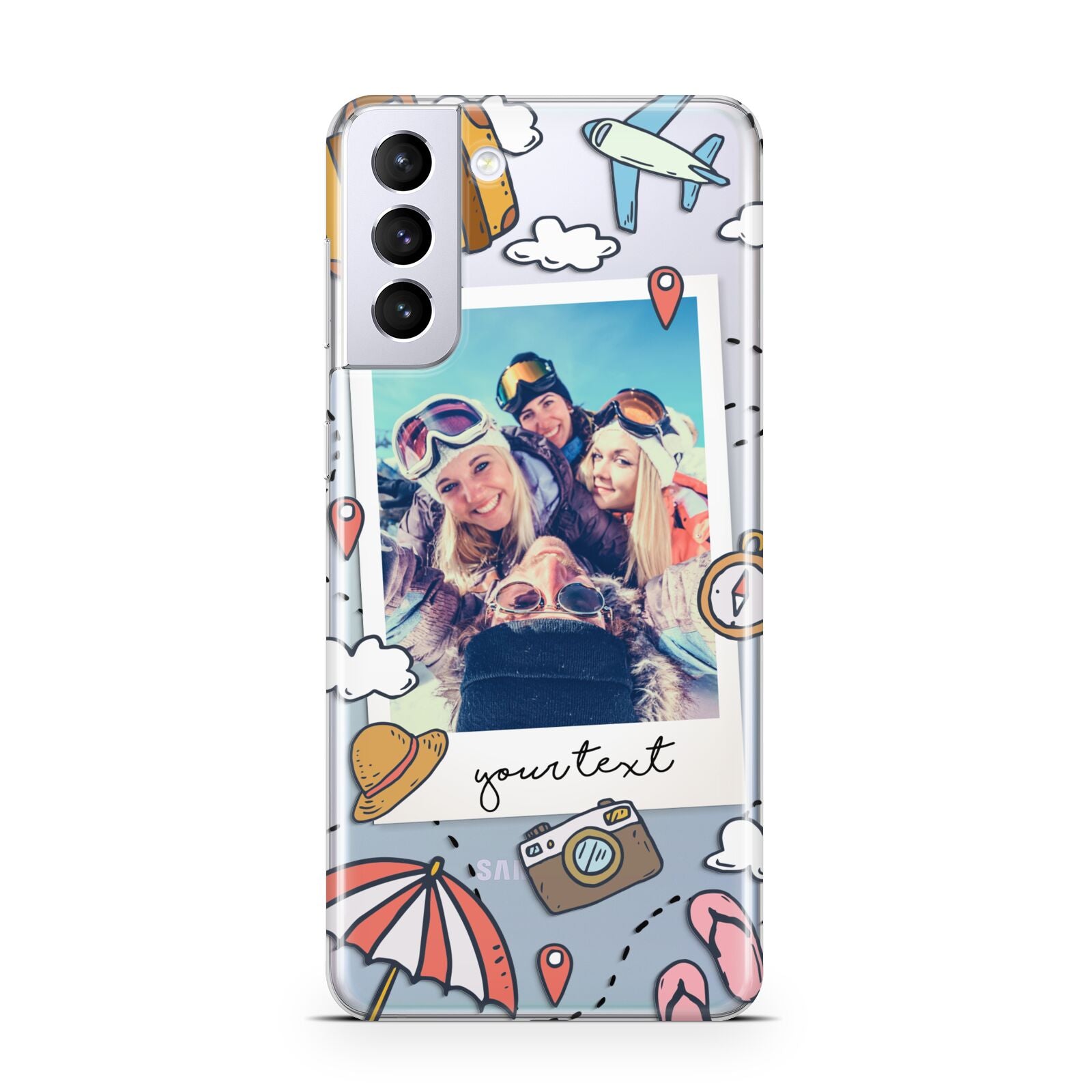 Personalised Photo Holiday Samsung S21 Plus Case