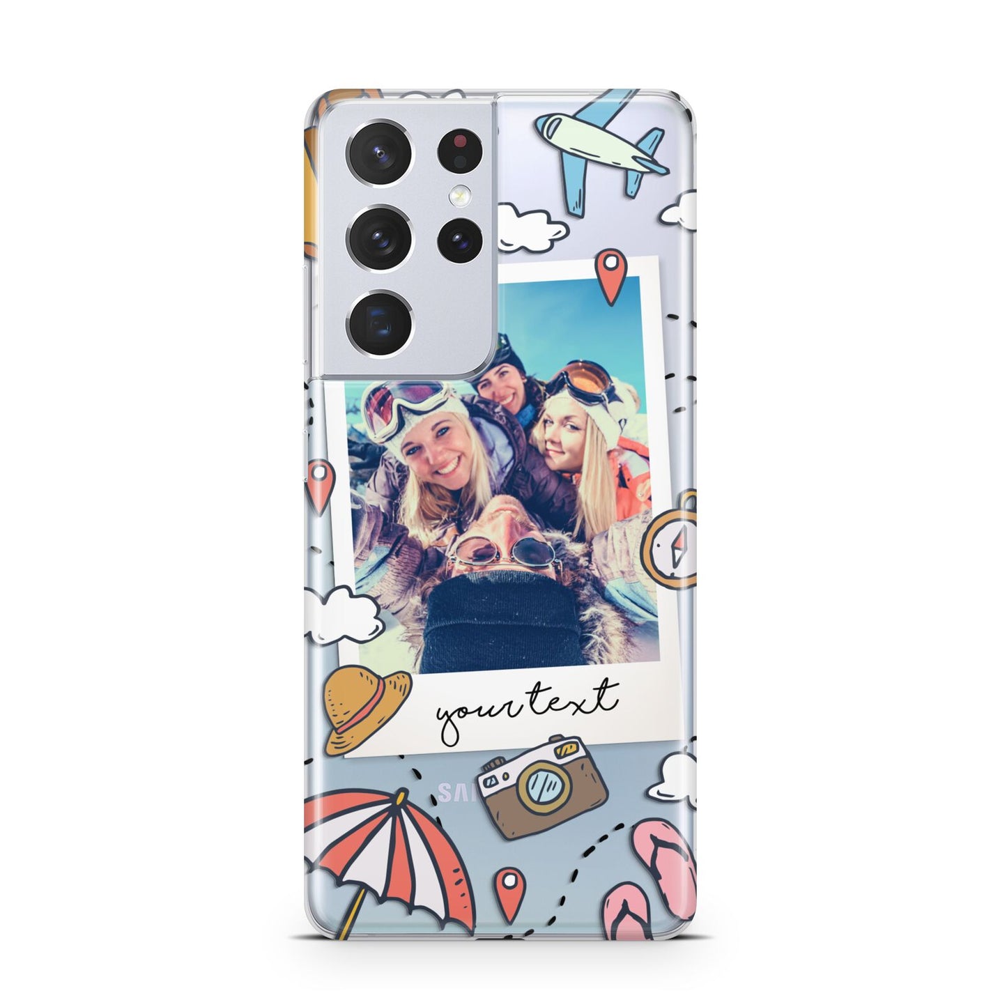 Personalised Photo Holiday Samsung S21 Ultra Case