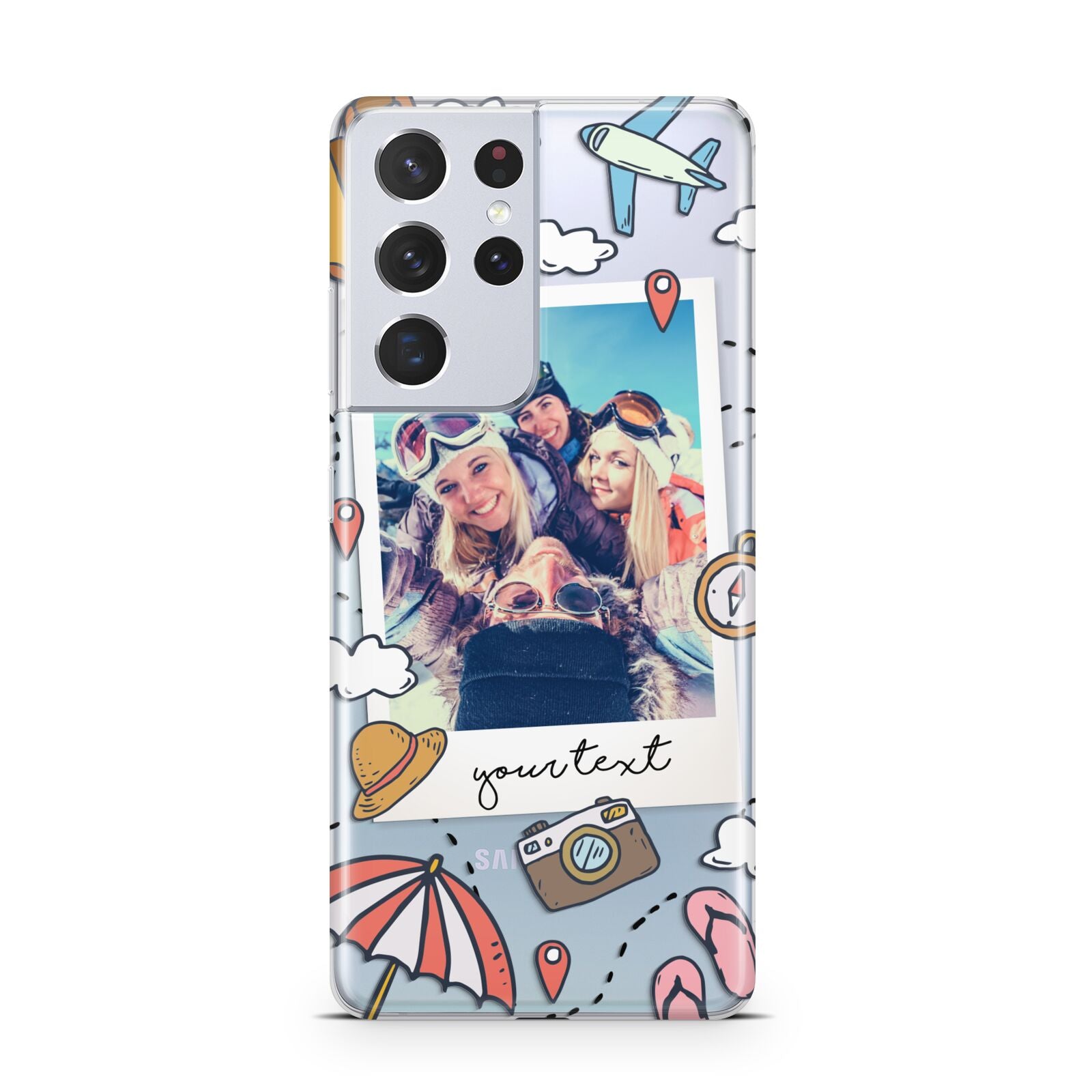 Personalised Photo Holiday Samsung S21 Ultra Case