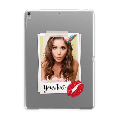 Personalised Photo Kiss Apple iPad Silver Case