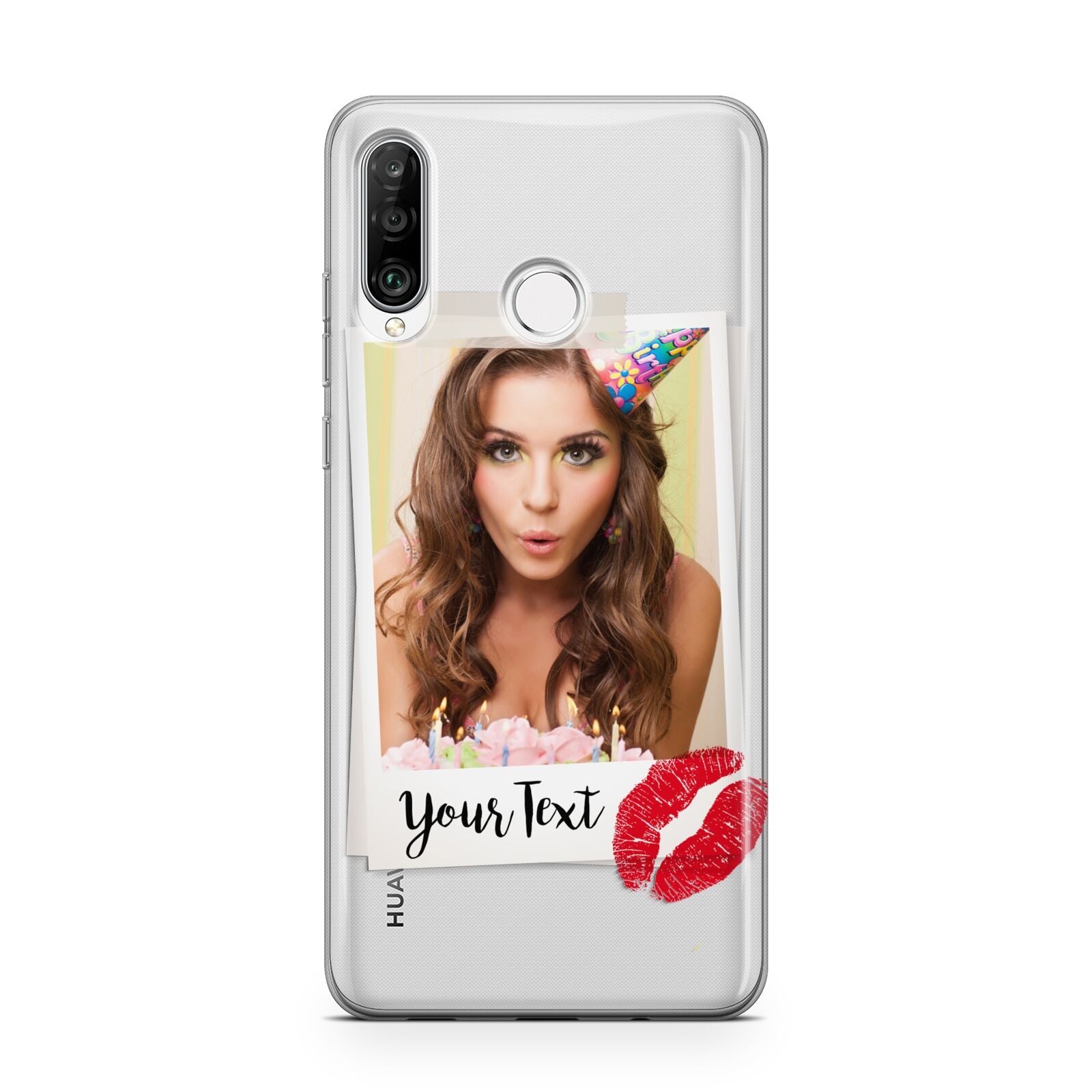 Personalised Photo Kiss Huawei P30 Lite Phone Case