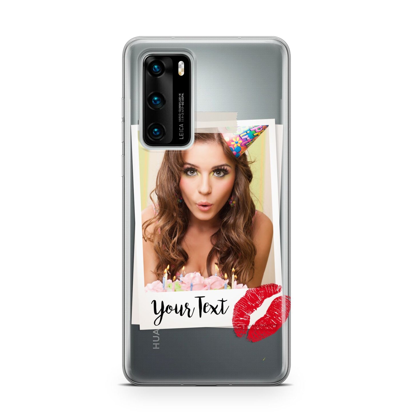 Personalised Photo Kiss Huawei P40 Phone Case