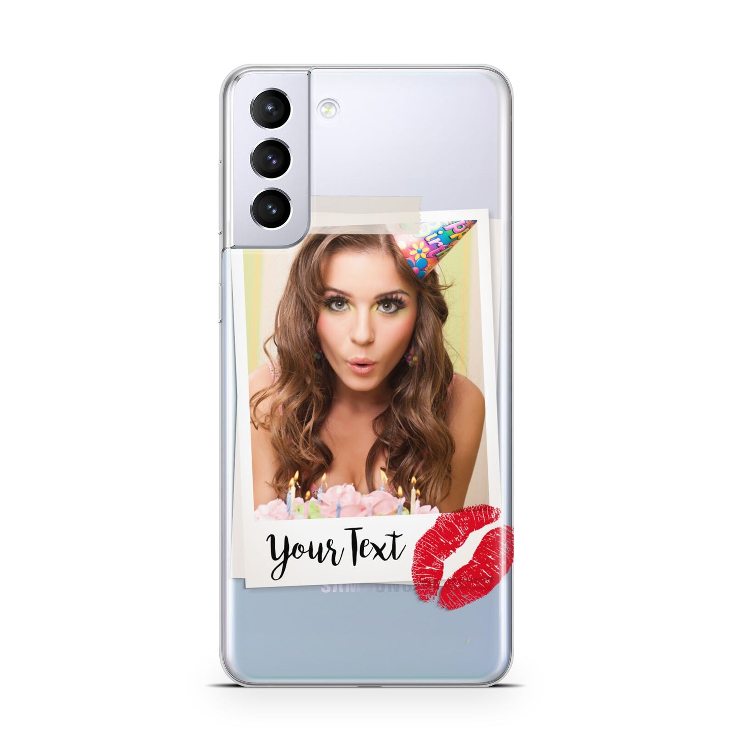 Personalised Photo Kiss Samsung S21 Plus Case