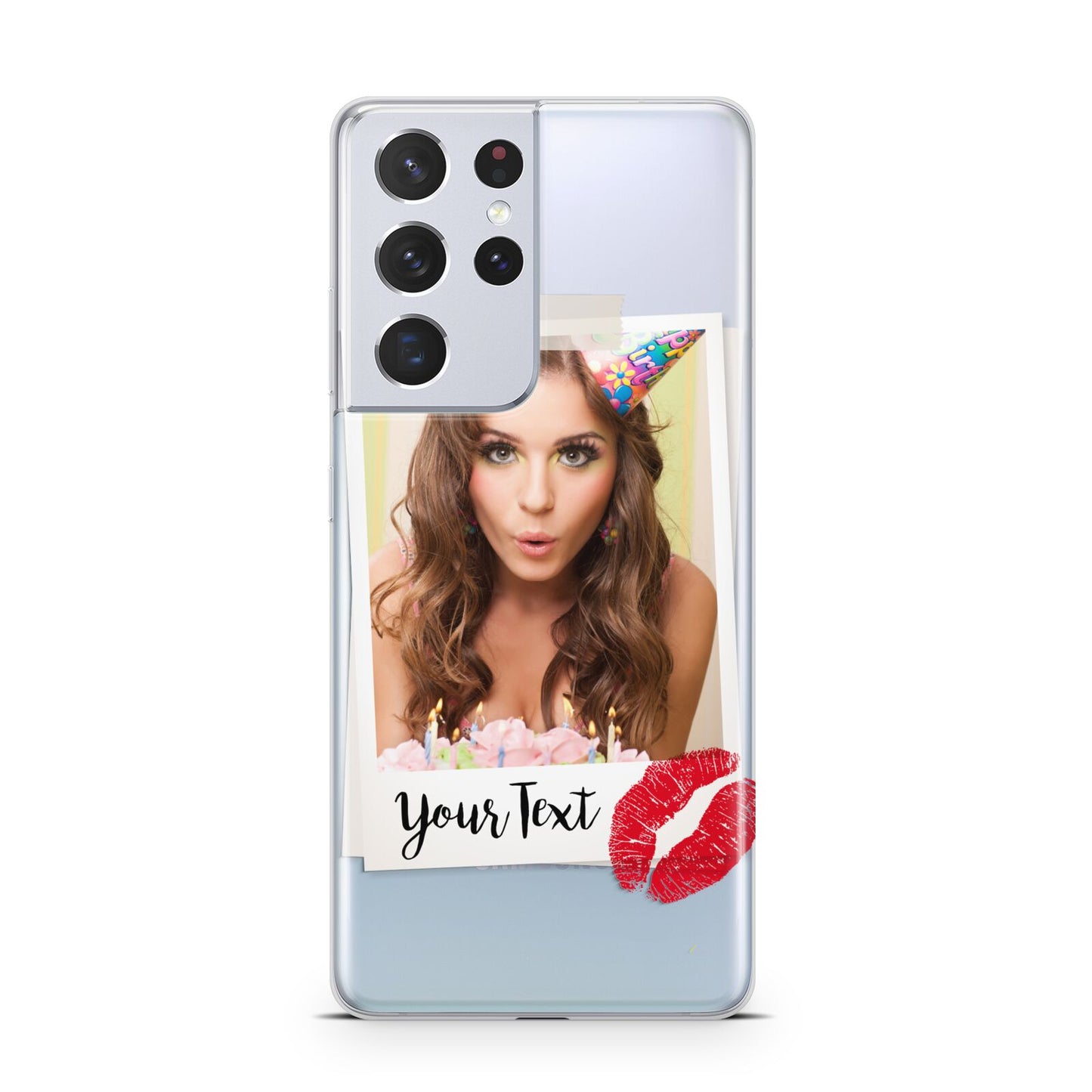 Personalised Photo Kiss Samsung S21 Ultra Case