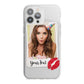 Personalised Photo Kiss iPhone 13 Pro Max TPU Impact Case with White Edges