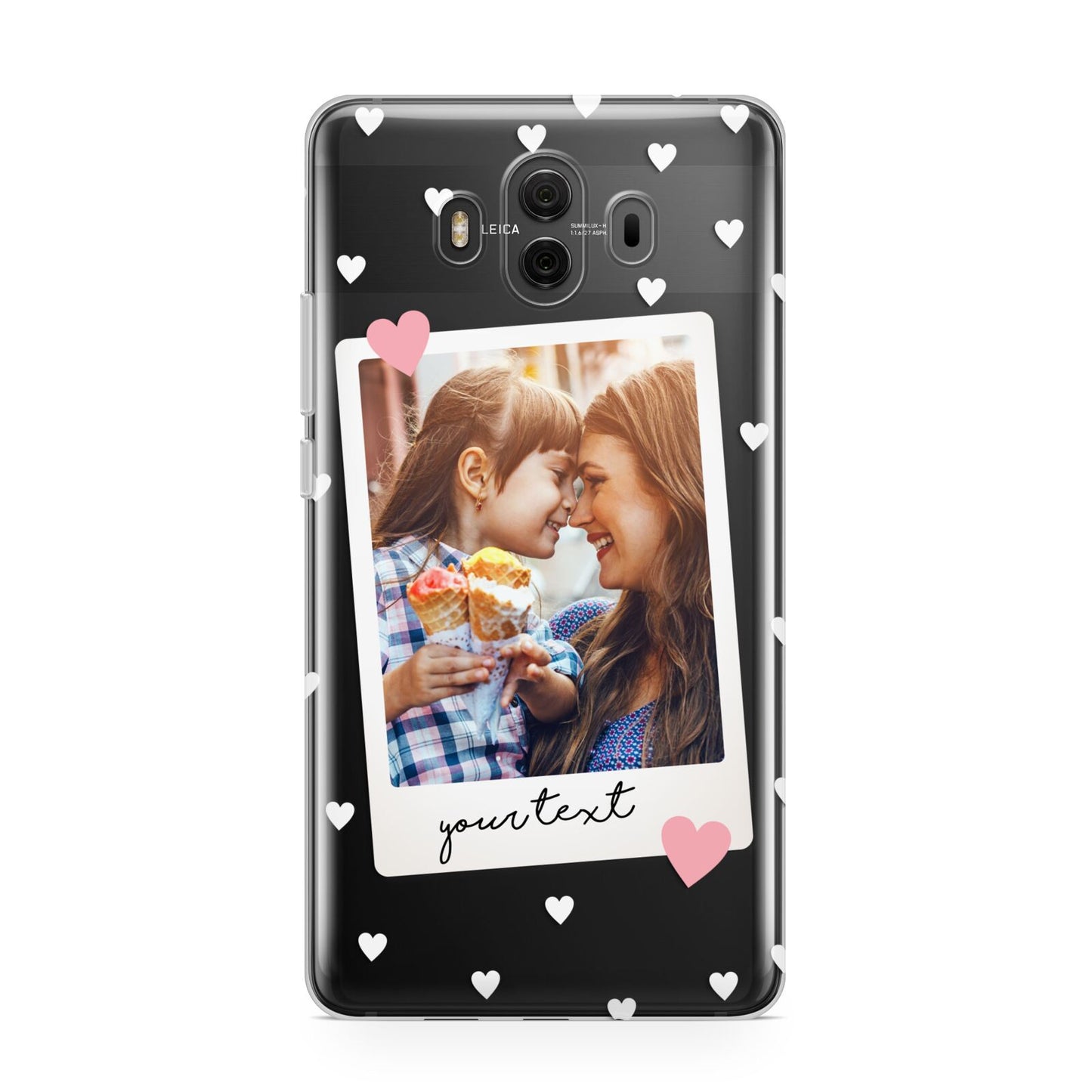 Personalised Photo Love Hearts Huawei Mate 10 Protective Phone Case