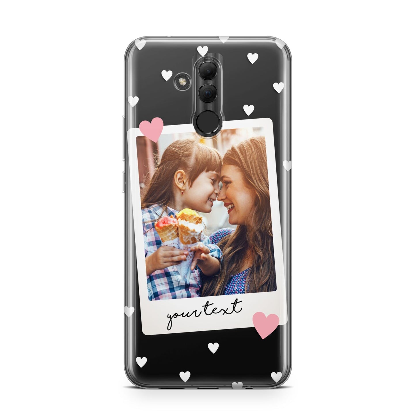 Personalised Photo Love Hearts Huawei Mate 20 Lite