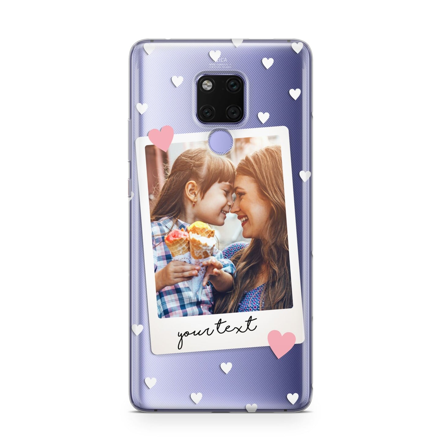 Personalised Photo Love Hearts Huawei Mate 20X Phone Case