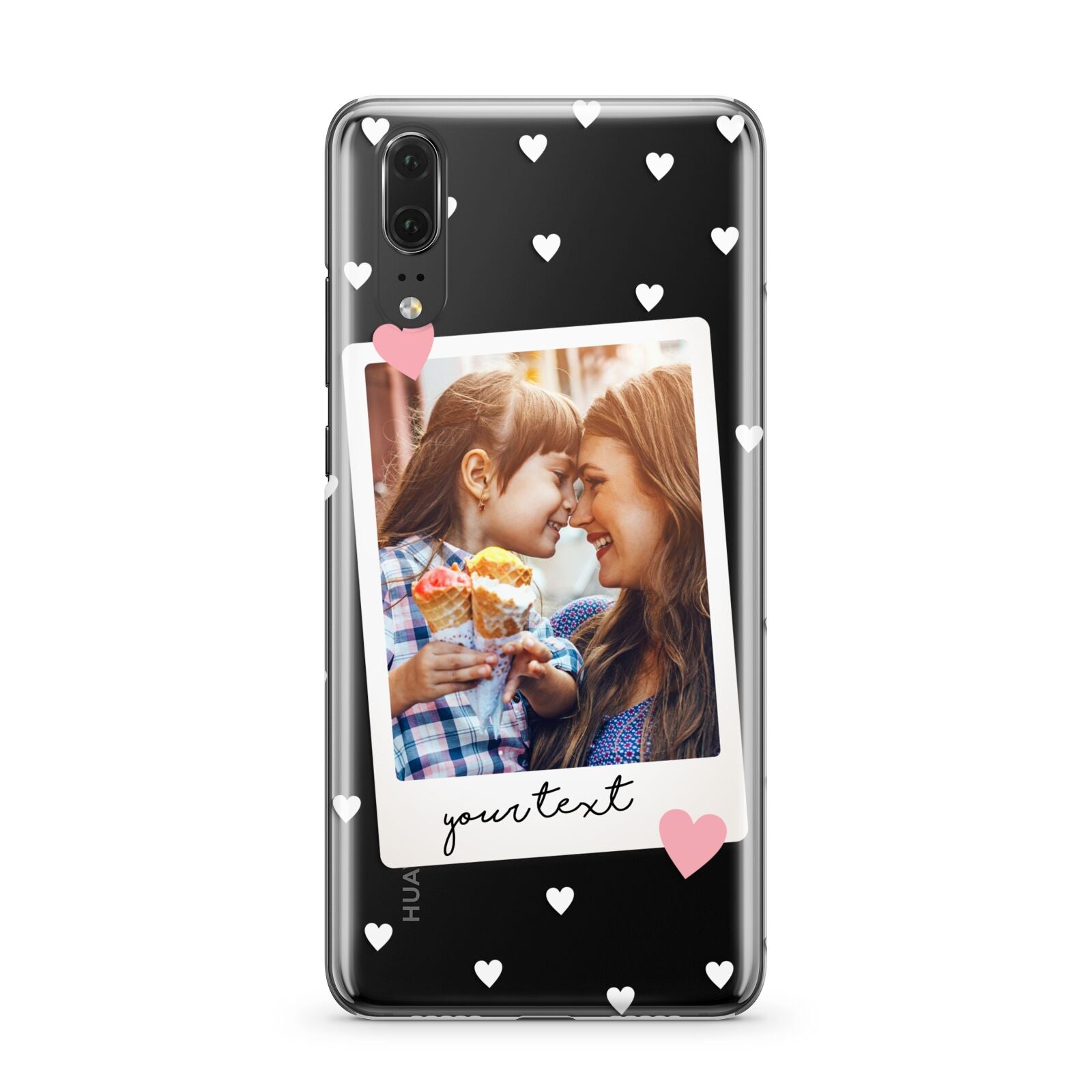 Personalised Photo Love Hearts Huawei P20 Phone Case