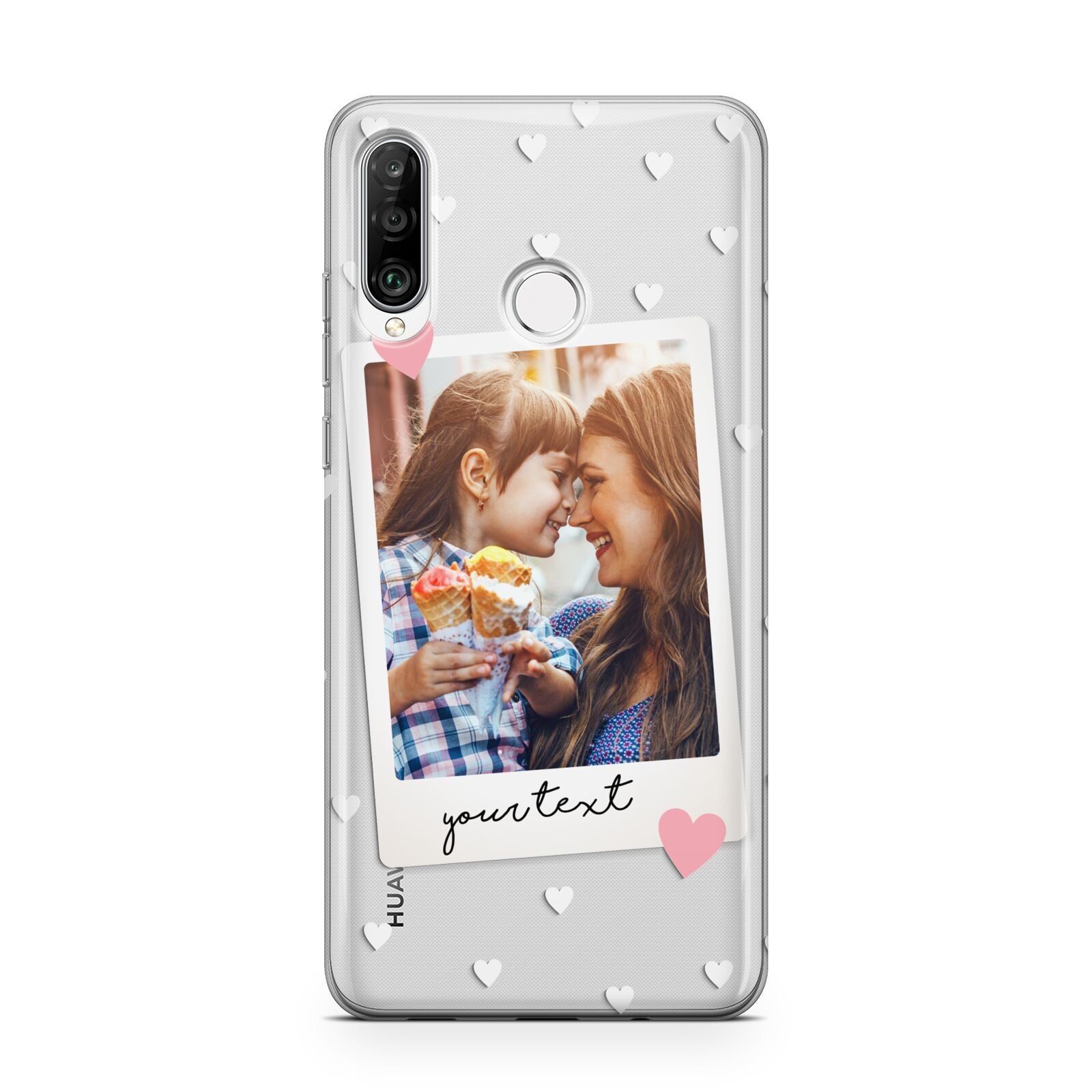 Personalised Photo Love Hearts Huawei P30 Lite Phone Case