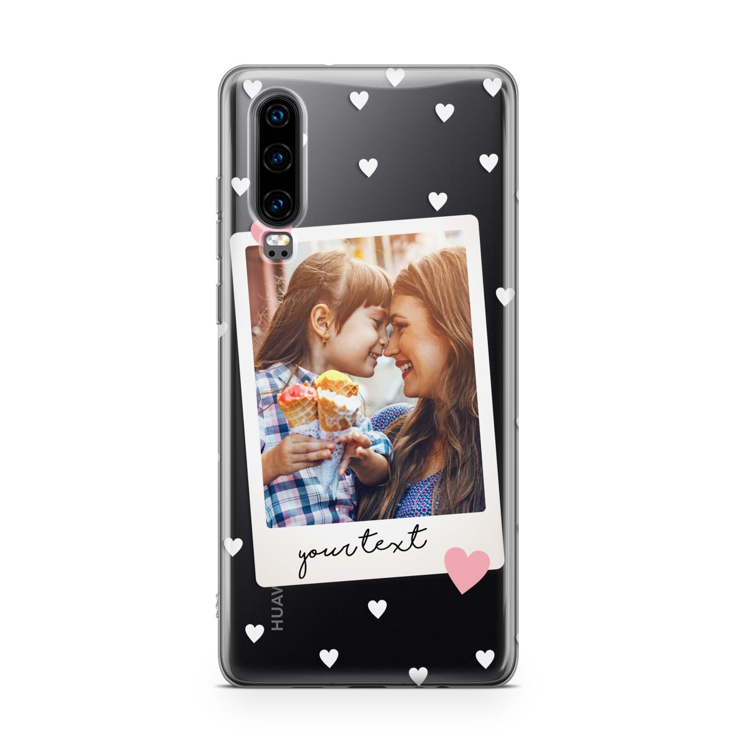 Personalised Photo Love Hearts Huawei P30 Phone Case