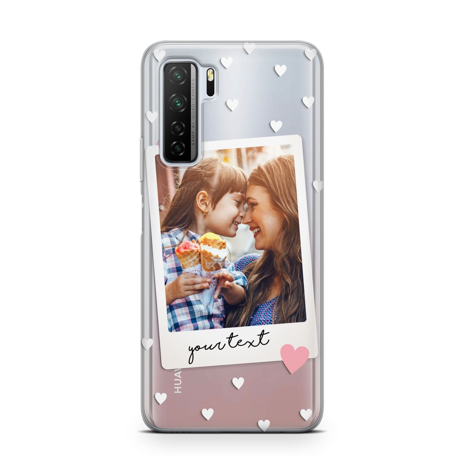 Personalised Photo Love Hearts Huawei P40 Lite 5G Phone Case