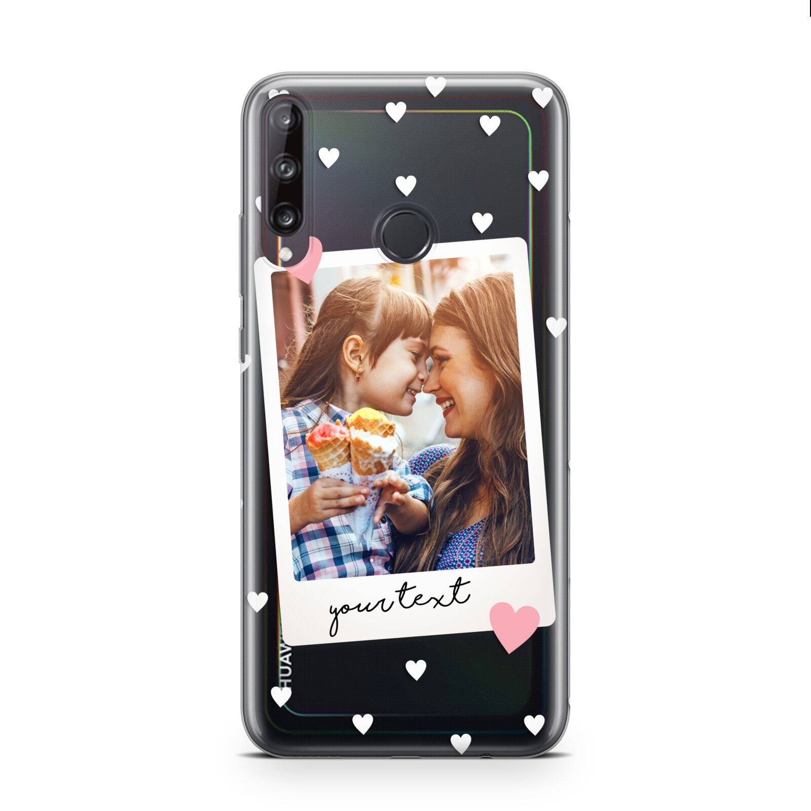 Personalised Photo Love Hearts Huawei P40 Lite E Phone Case