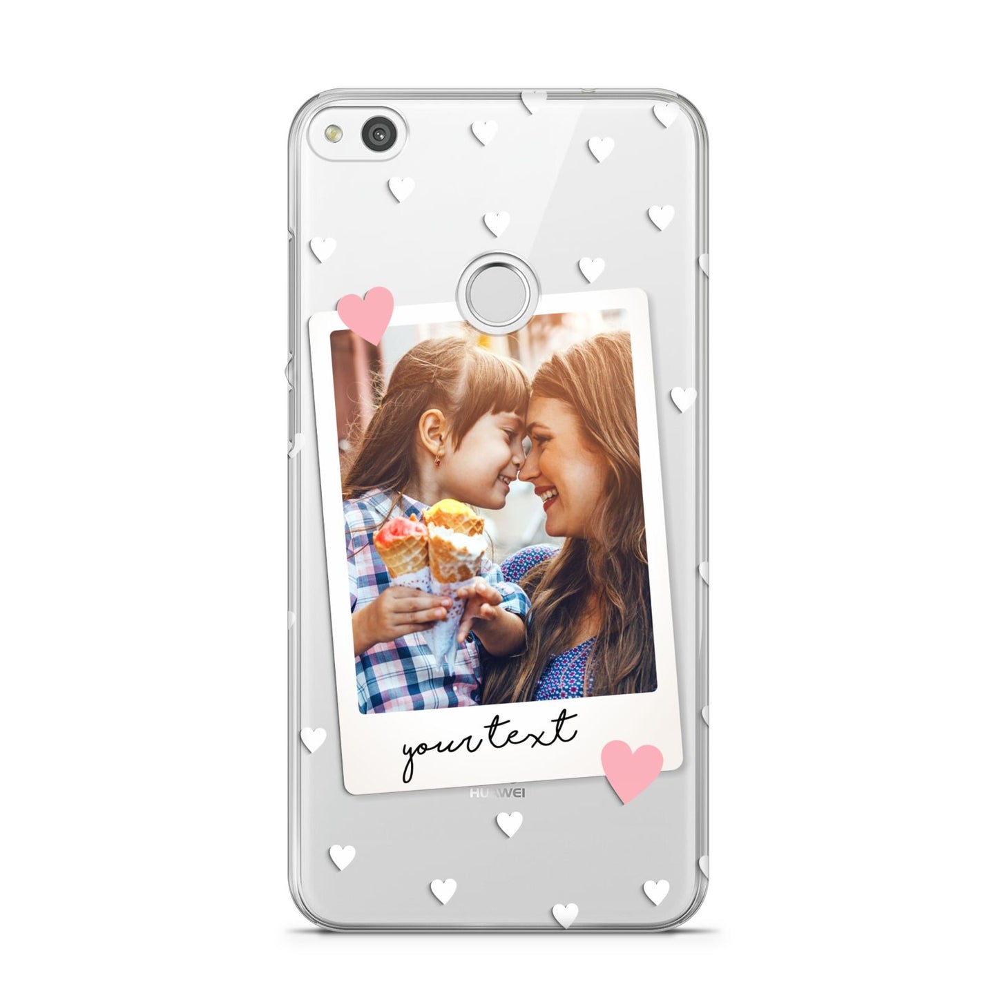 Personalised Photo Love Hearts Huawei P8 Lite Case