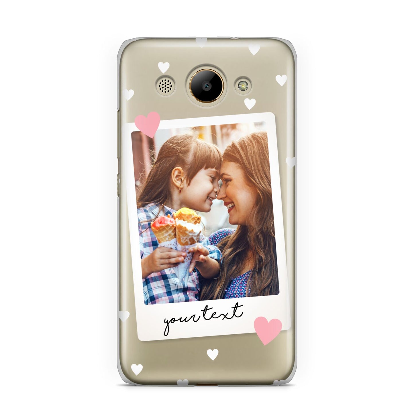 Personalised Photo Love Hearts Huawei Y3 2017