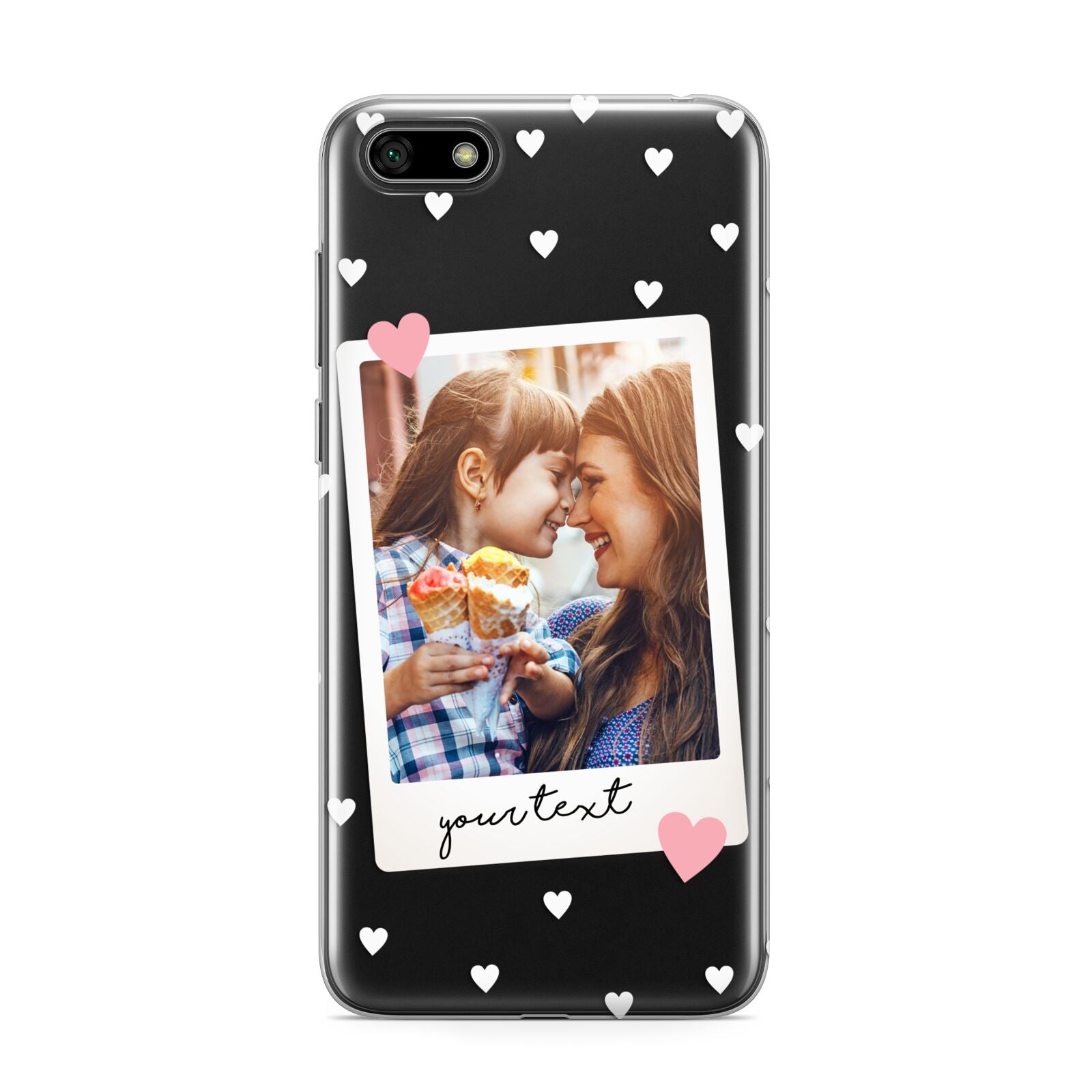 Personalised Photo Love Hearts Huawei Y5 Prime 2018 Phone Case