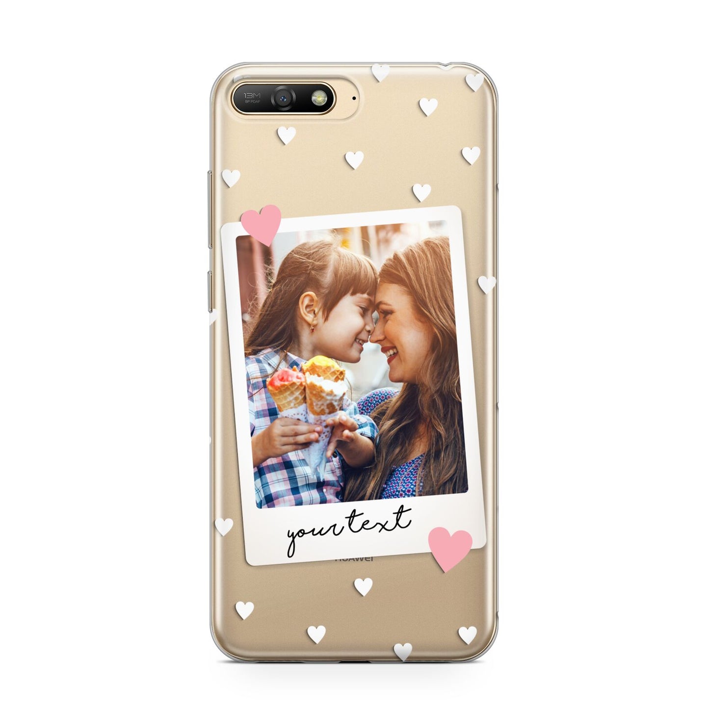 Personalised Photo Love Hearts Huawei Y6 2018