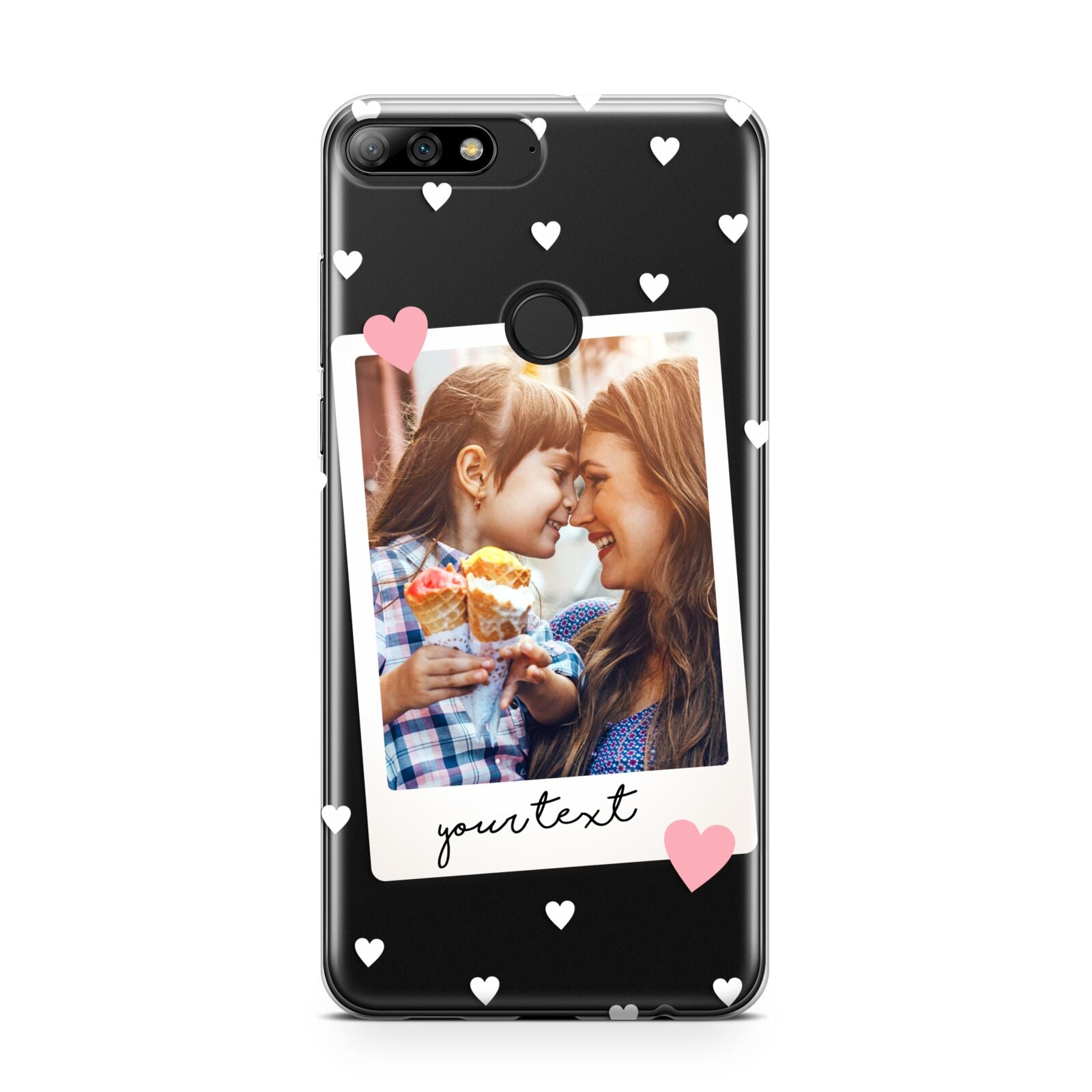 Personalised Photo Love Hearts Huawei Y7 2018