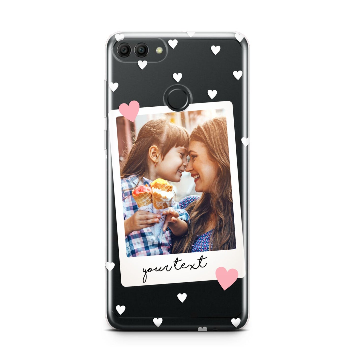 Personalised Photo Love Hearts Huawei Y9 2018