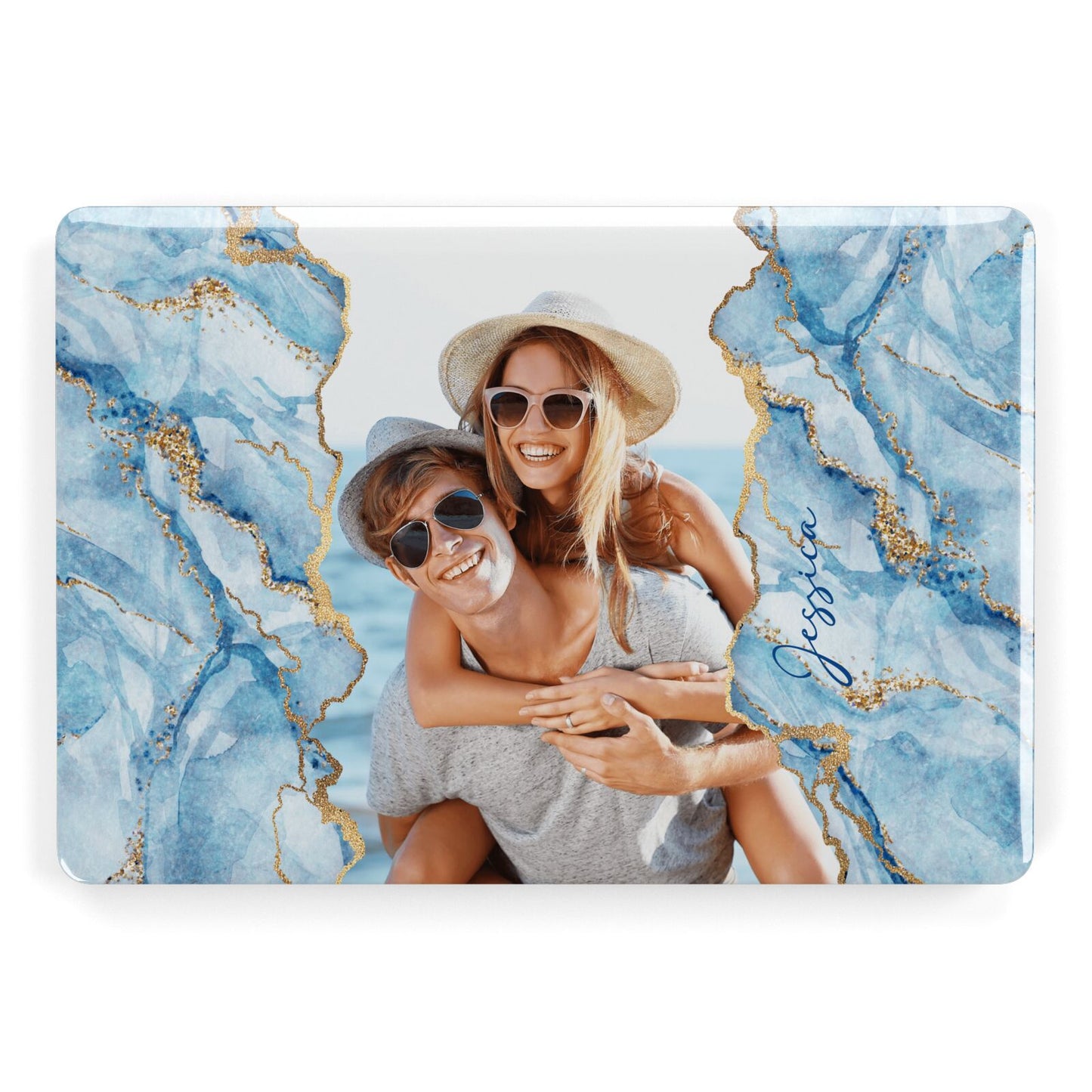 Personalised Photo Marble Apple MacBook Case