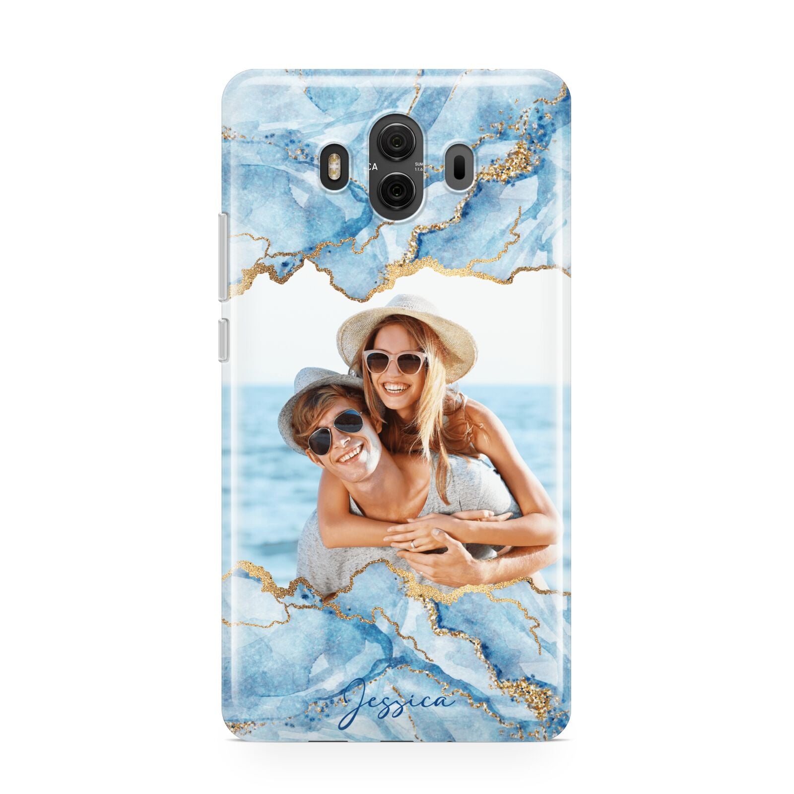 Personalised Photo Marble Huawei Mate 10 Protective Phone Case