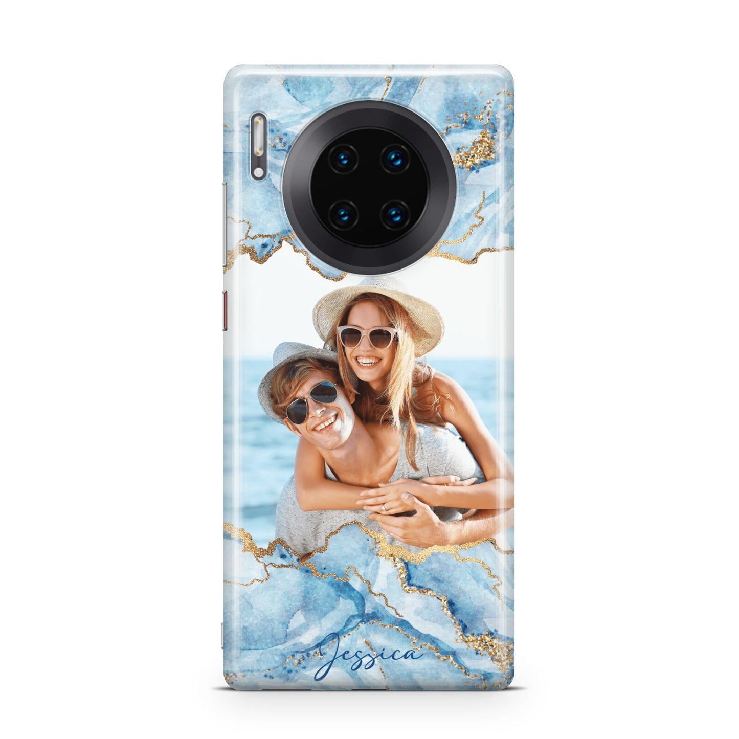 Personalised Photo Marble Huawei Mate 30 Pro Phone Case